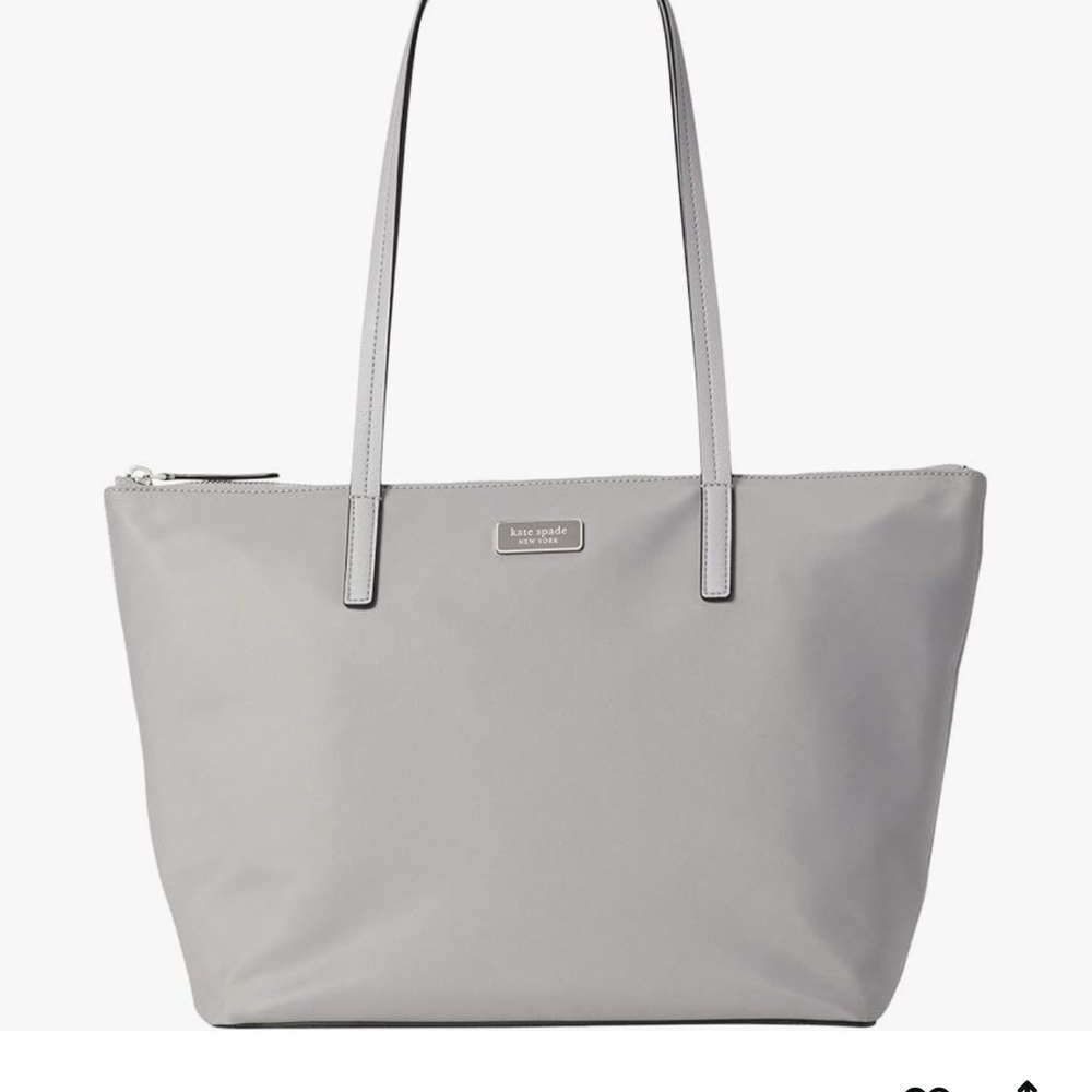 Kate Spade Hayden Top Zip Tote Nimbus Grey Shoulder Bag